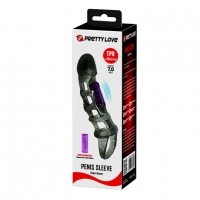Pretty Love Harrison Black - manșon vibrator pentru penis (negru)
